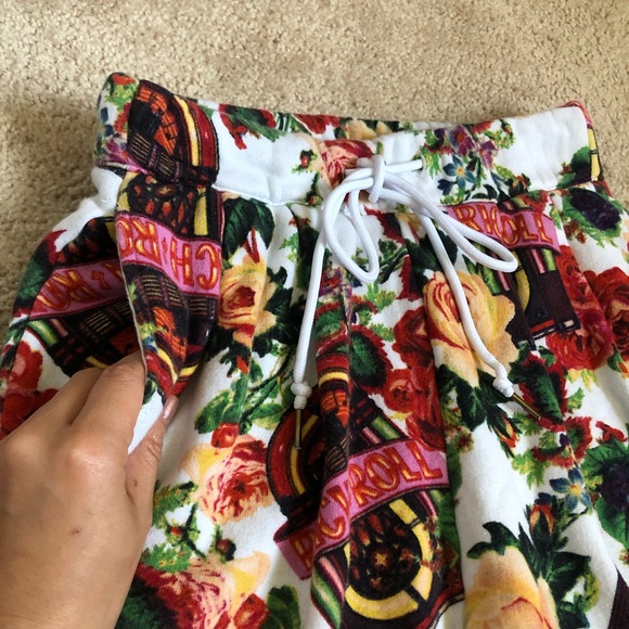 Joyrich Rich & Roll Floral Drawstring Sweats Sweat Pants Joggers size XXS XS - Picture 3 of 8